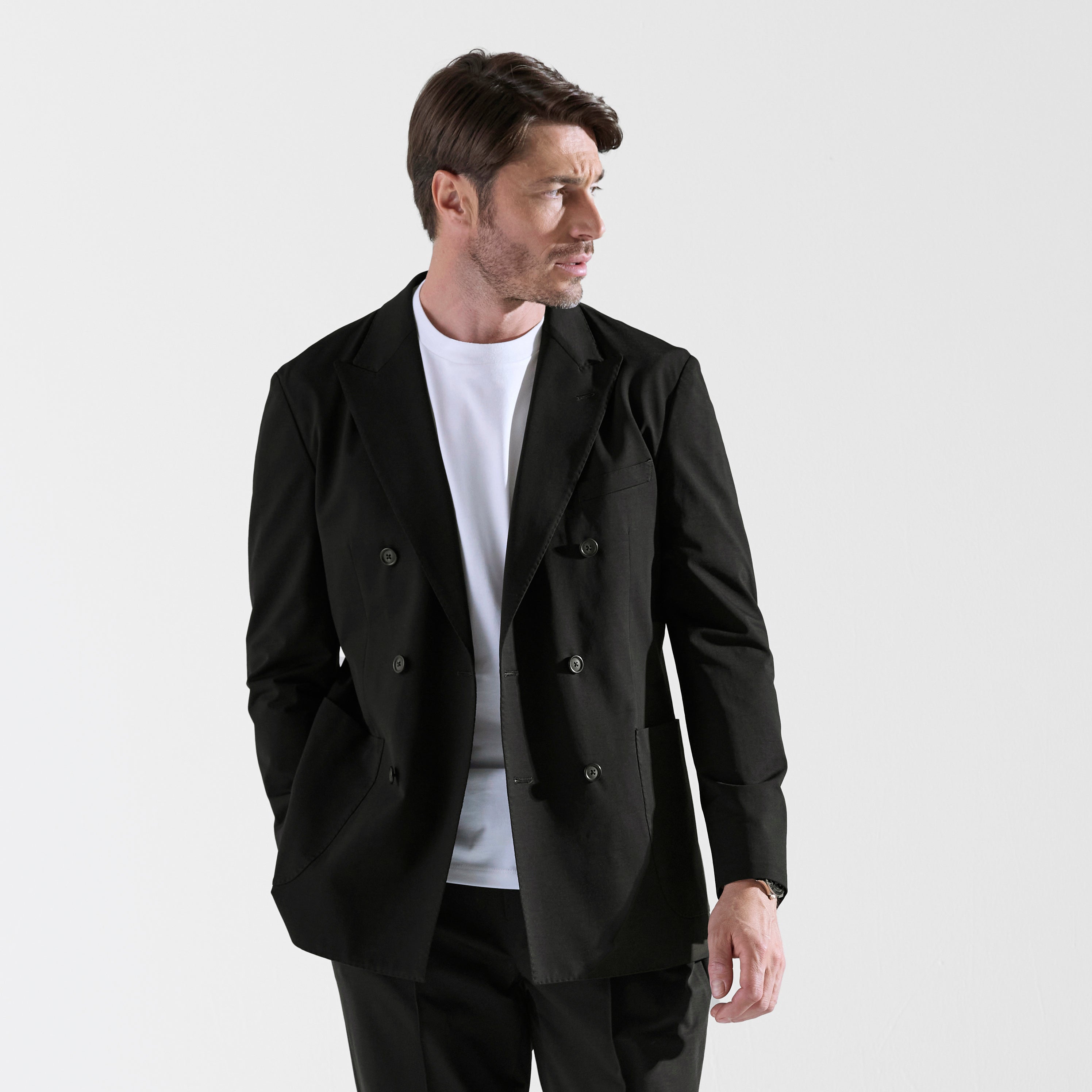 Air-Dense Cotton Jersey ダブル6Bテーラードジャケット – MOVB