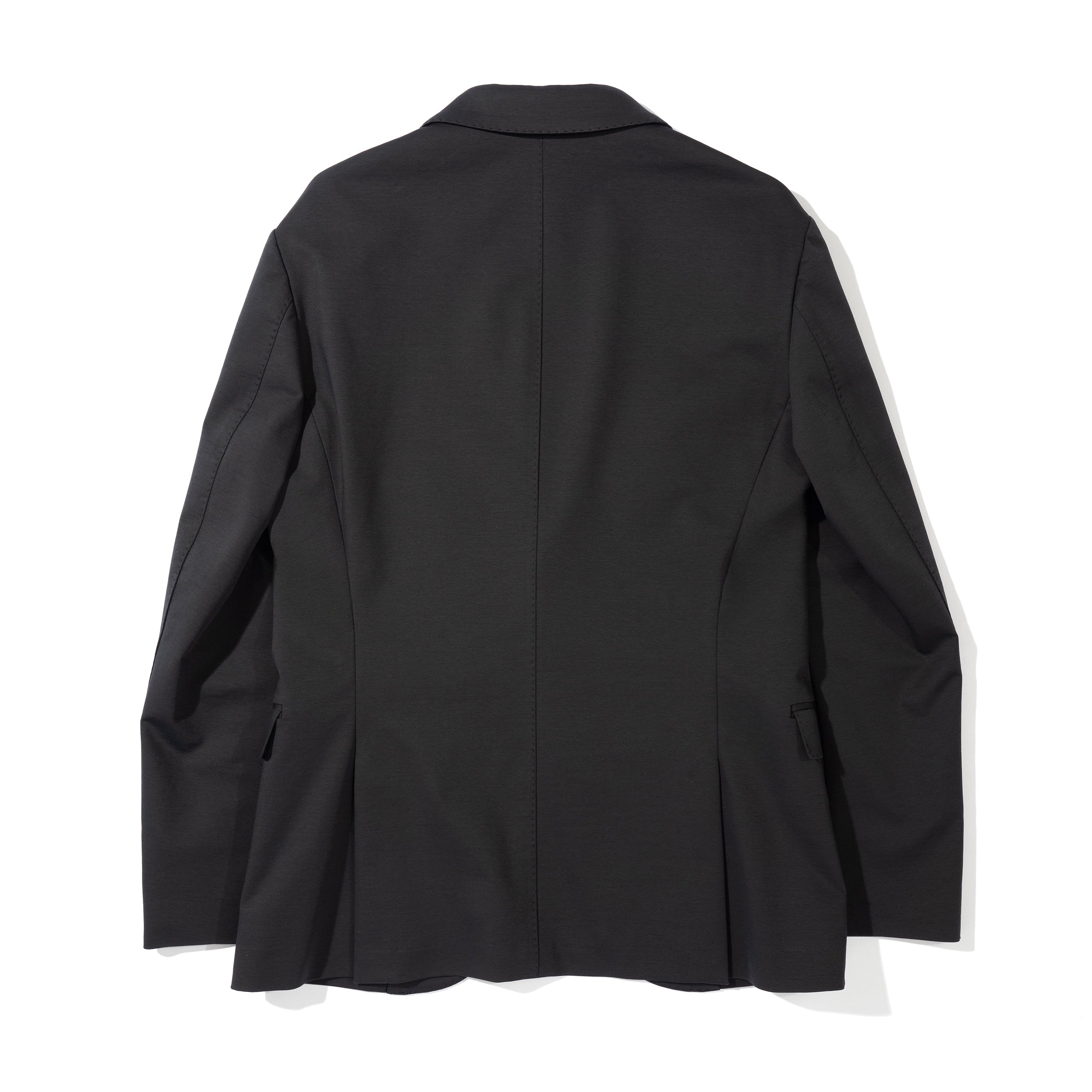 Duplex Cotton Jersey シングル2Bピークド・トラベルジャケット