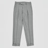 Stretch Wool Top Saxony 1プリーツ テーパードスラックス