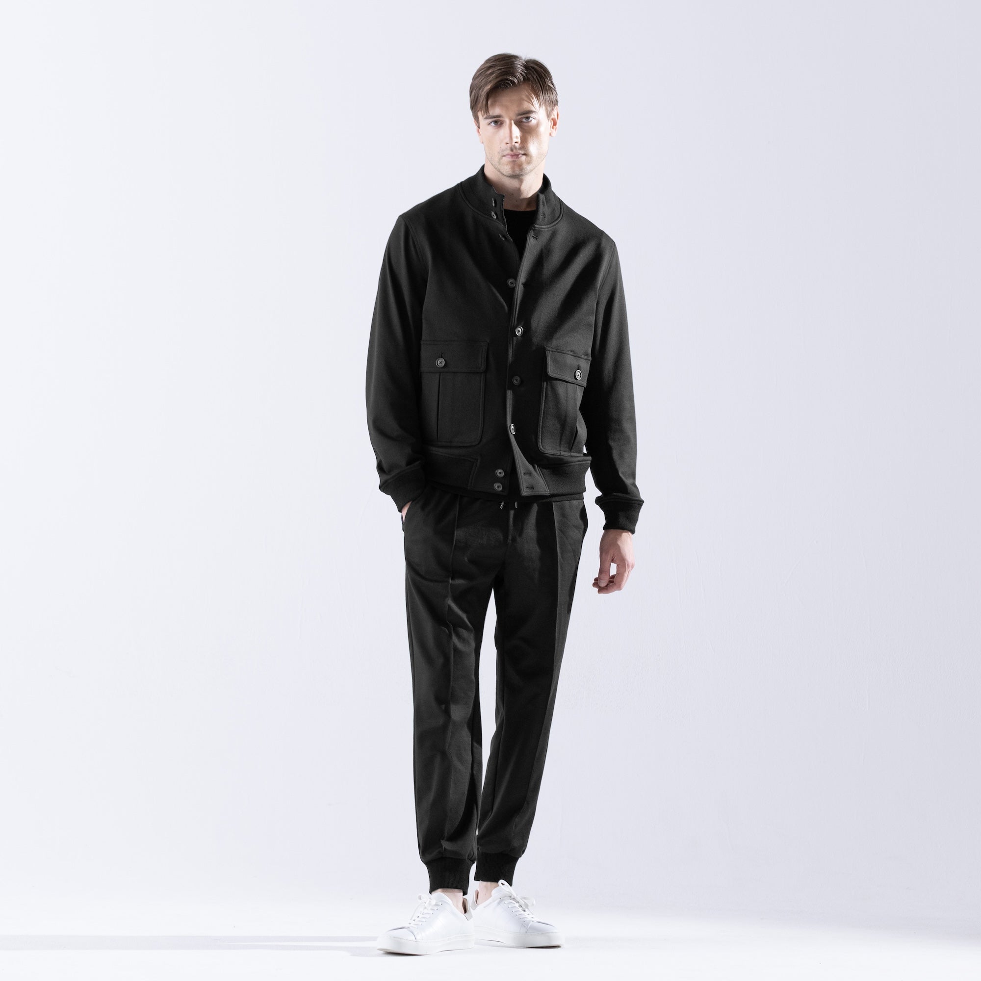 Duplex Wool Jersey トラベルMA-1 Black 48サイズ Duplex Wool Jersey トラベルMA-1 Black 48サイズ Duplex Cotton