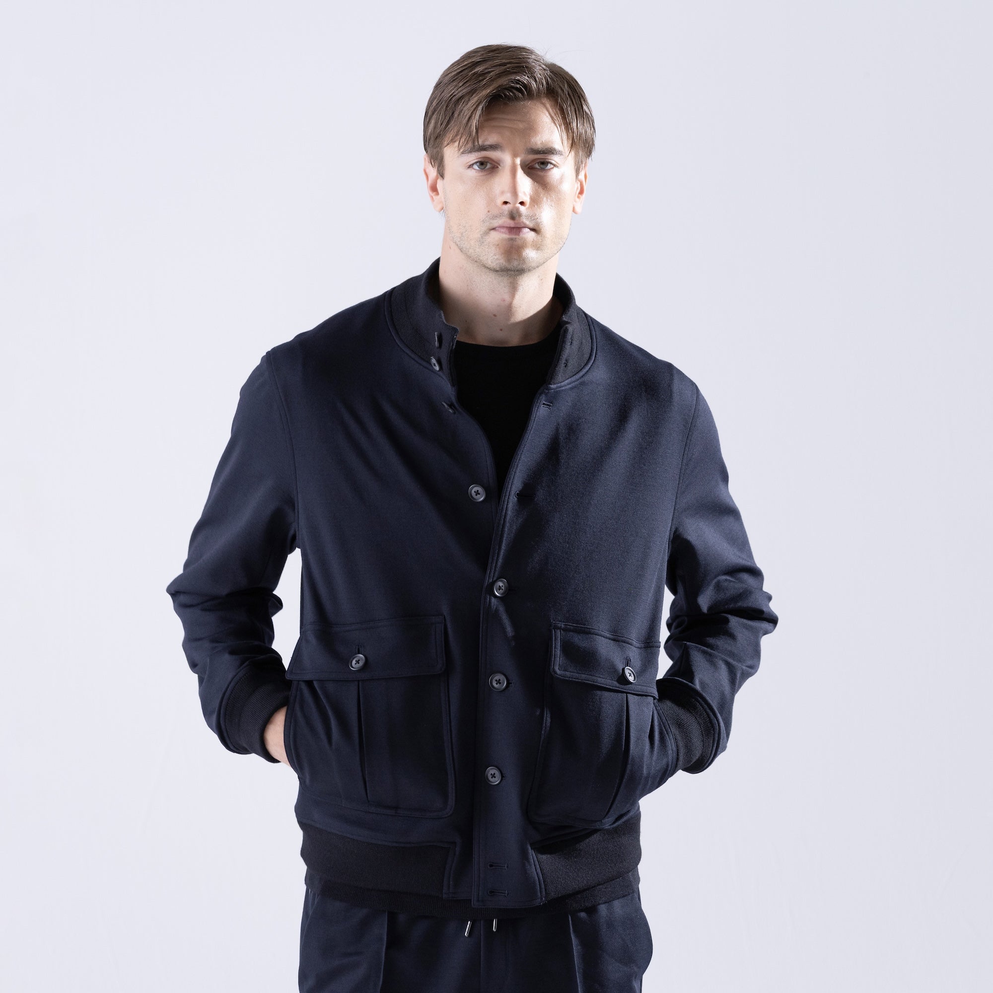 Duplex Wool Jersey トラベル バルスタージャケット – MOVB