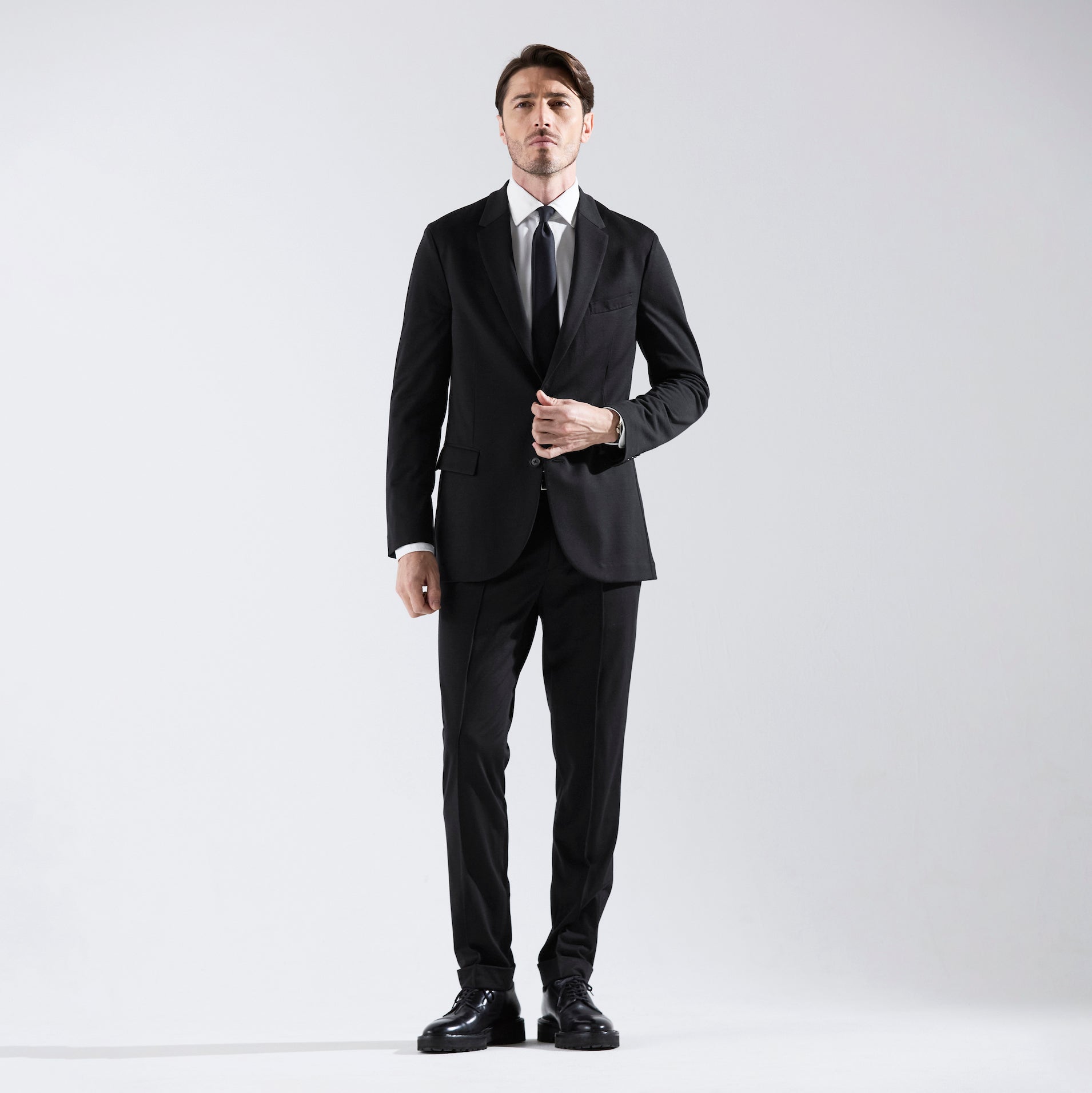 Helix Wool Jerseyシングル2Bテーラードジャケット – MOVB