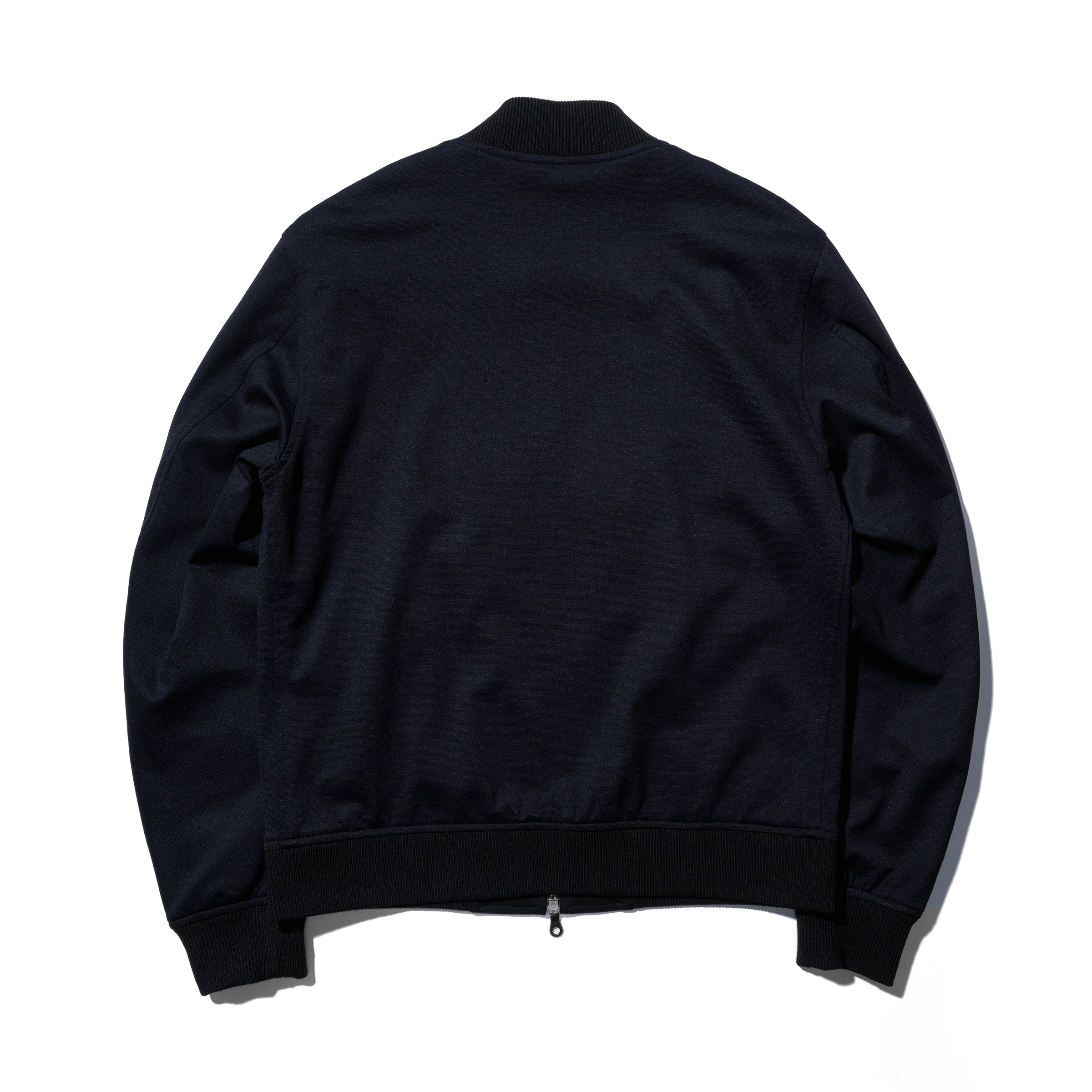 MOVB Duplex Wool Jersey トラベルMA-1 Black Duplex Wool Jersey トラベルMA-1 ブラック – MINIMAL WARDROBE