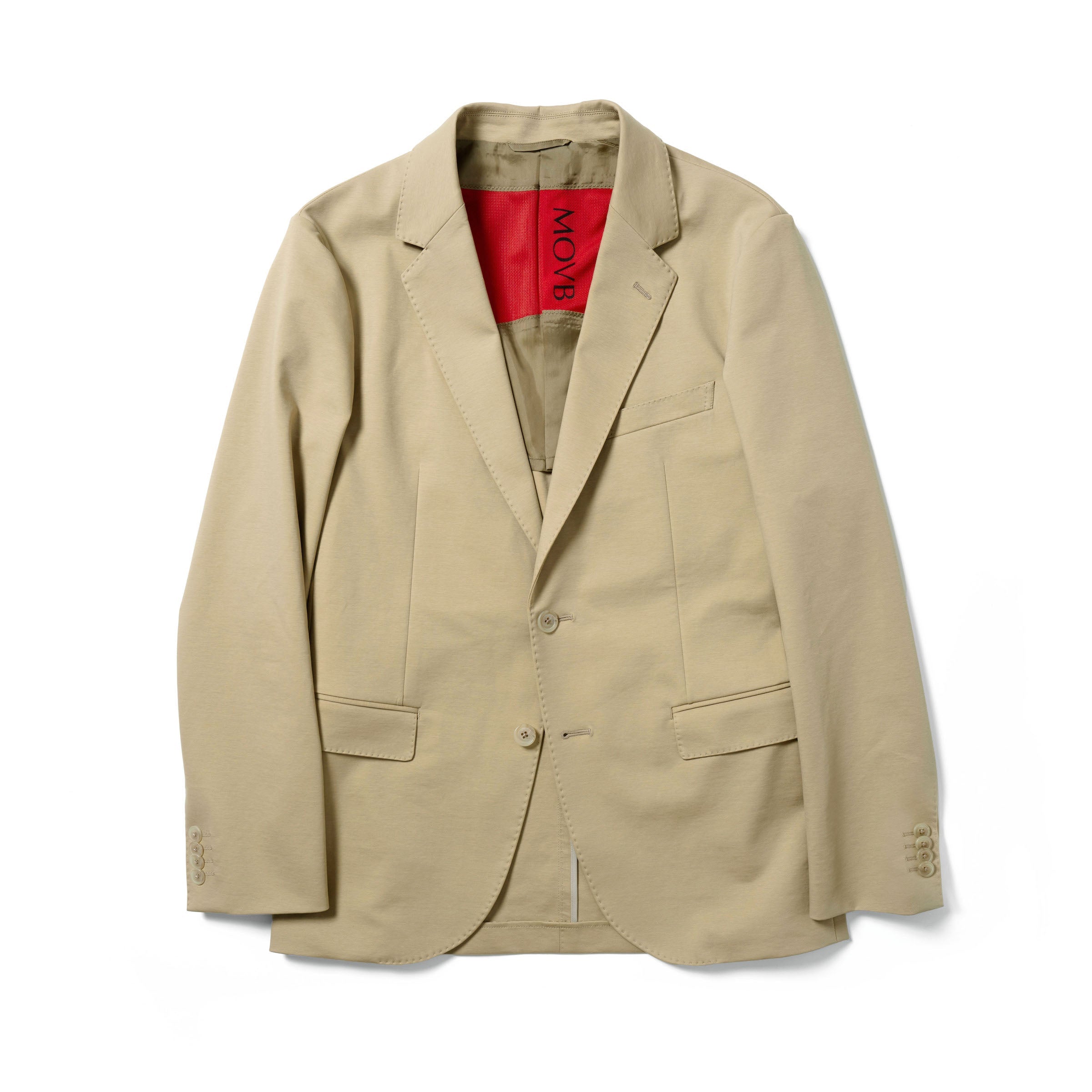 Duplex Cotton Jersey シングル2Bノッチド・トラベルジャケット – MOVB