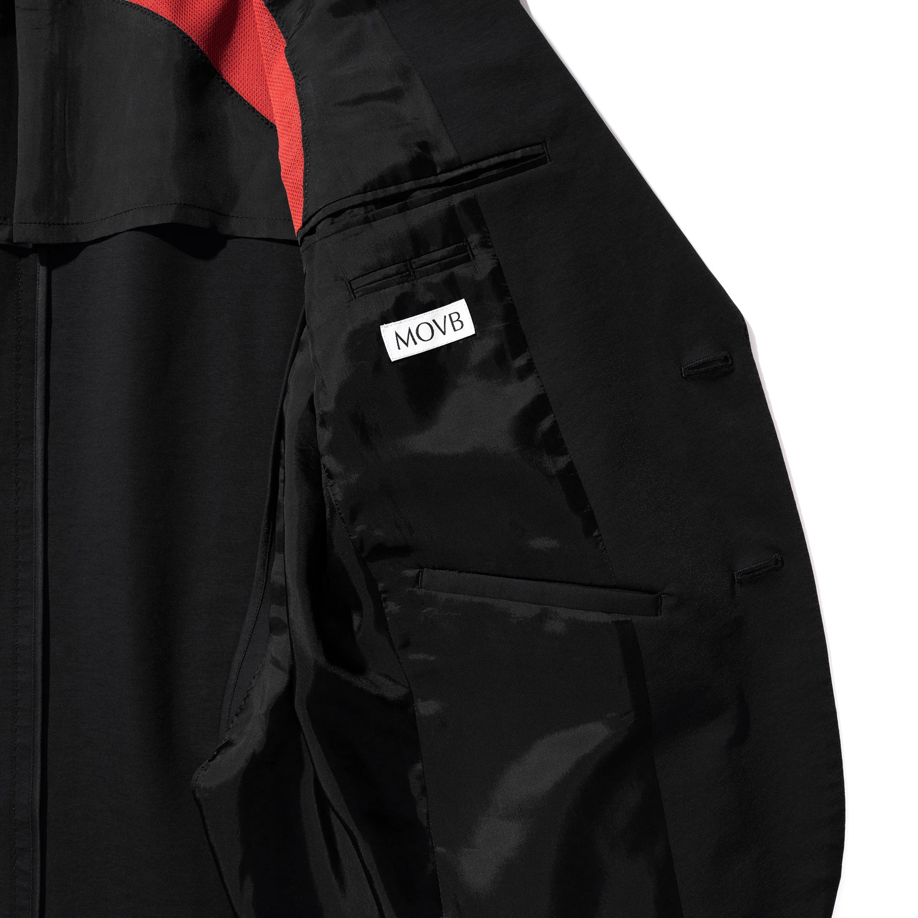 [BLACK] Duplex Cotton Jersey シングル２Bノッチド・トラベルジャケット