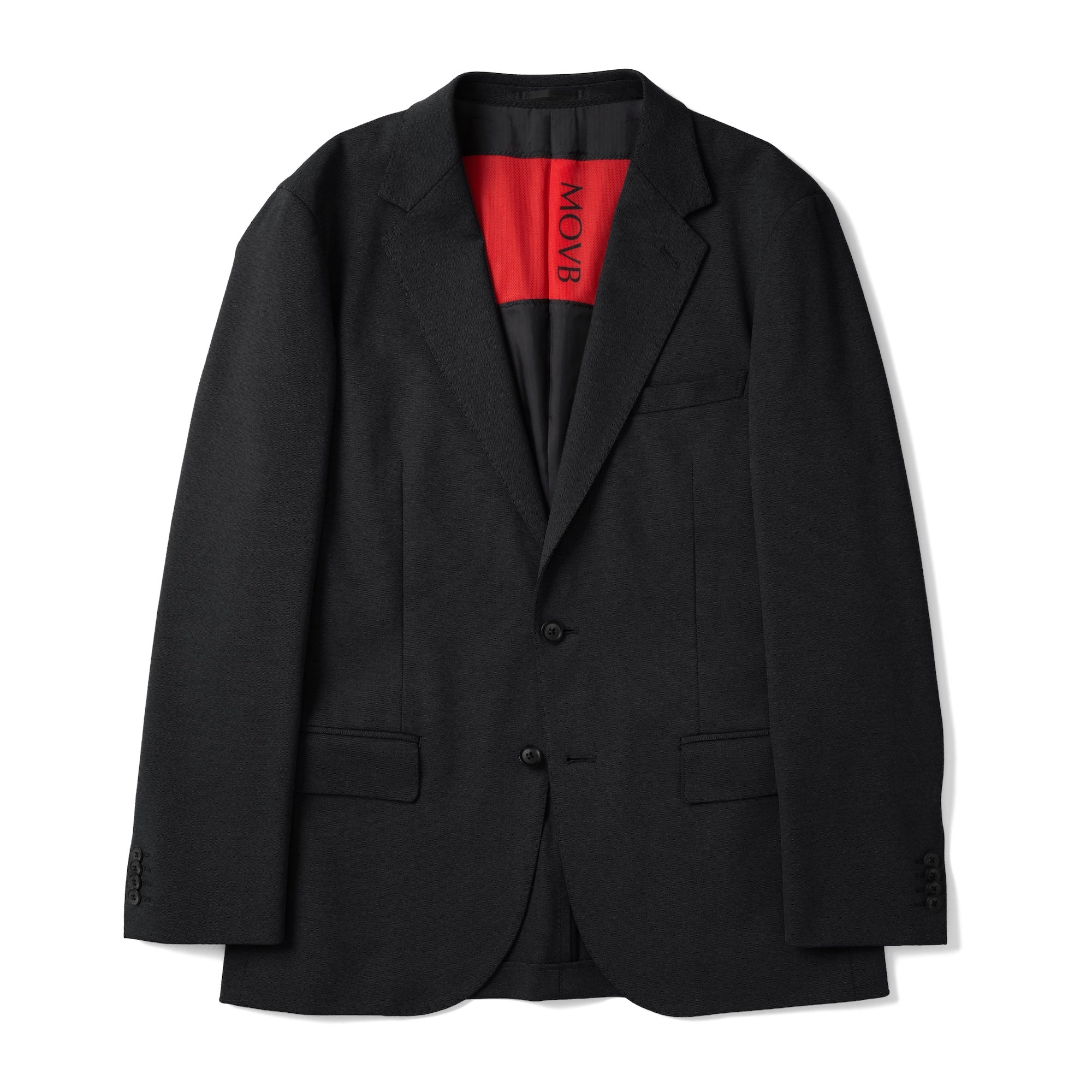 美品✨MOVB モーブ　シングル2Bノッチド・トラベルジャケット コスモネイビー Duplex Wool Jersey シングル2Bノッチド トラベルジャケット コスモ
