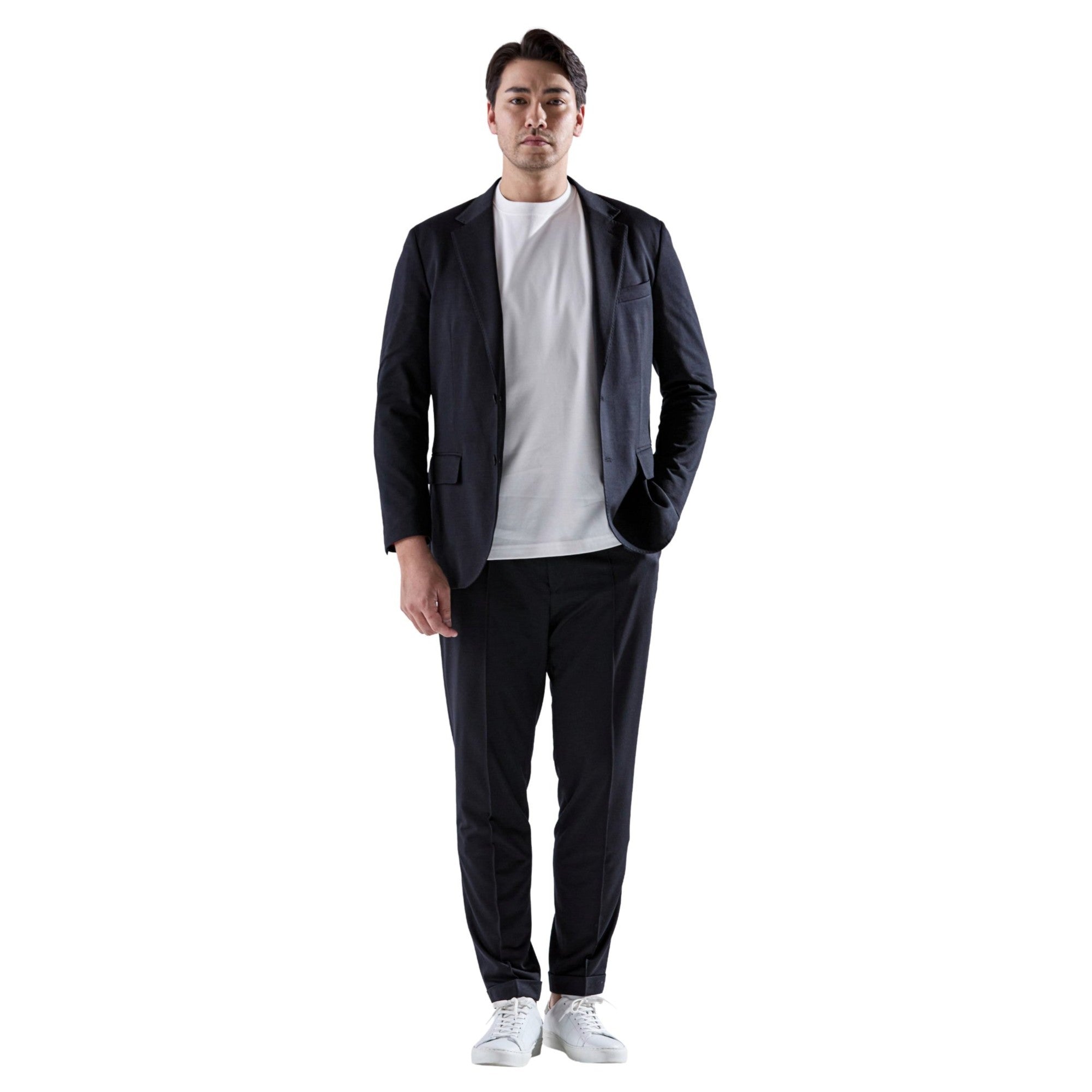 Helix Wool Jersey Plain シングル2Bテーラードジャケット – MOVB