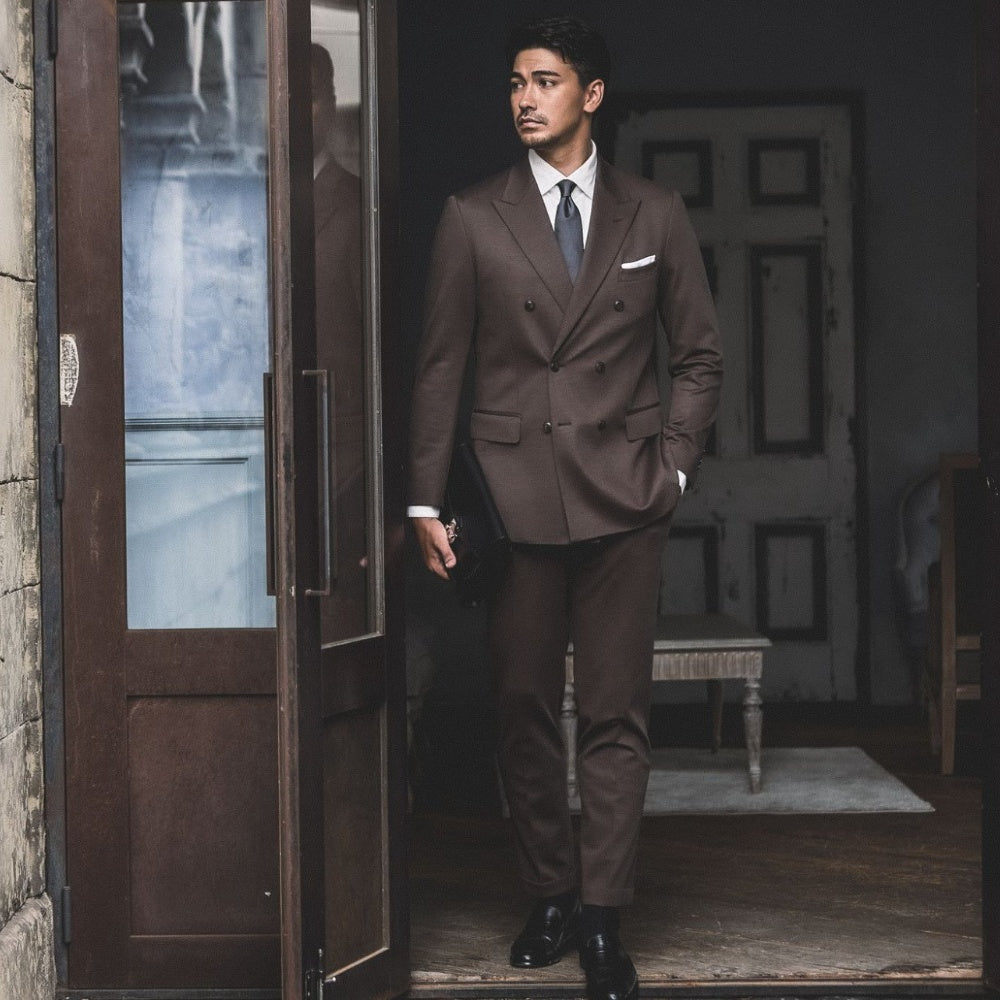 Duplex Wool Jersey 1プリーツ トラベル スラックス – MOVB