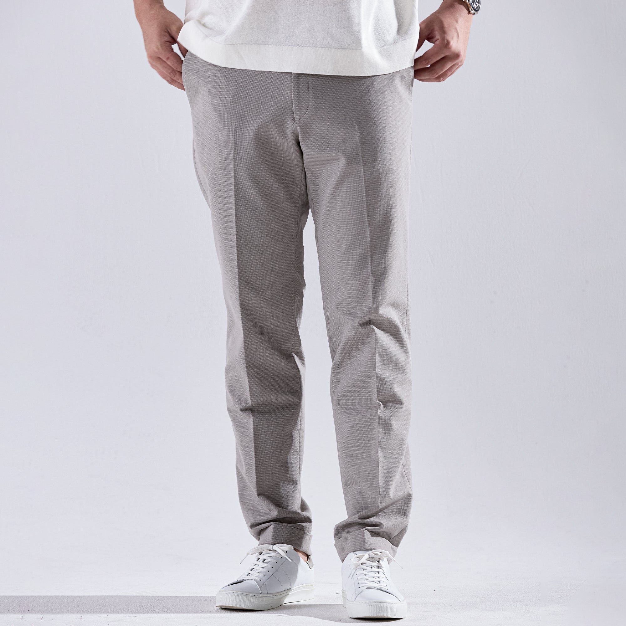 Geometric Breeze Jersey サイドギャザースラックス – MOVB