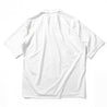Super Sapphire Cotton Jersey ジャストルーズ オープンカラーシャツ ホワイト