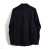 Super Sapphire Cotton Jersey ジャストフィット セミレギュラーカラーシャツ ブラック