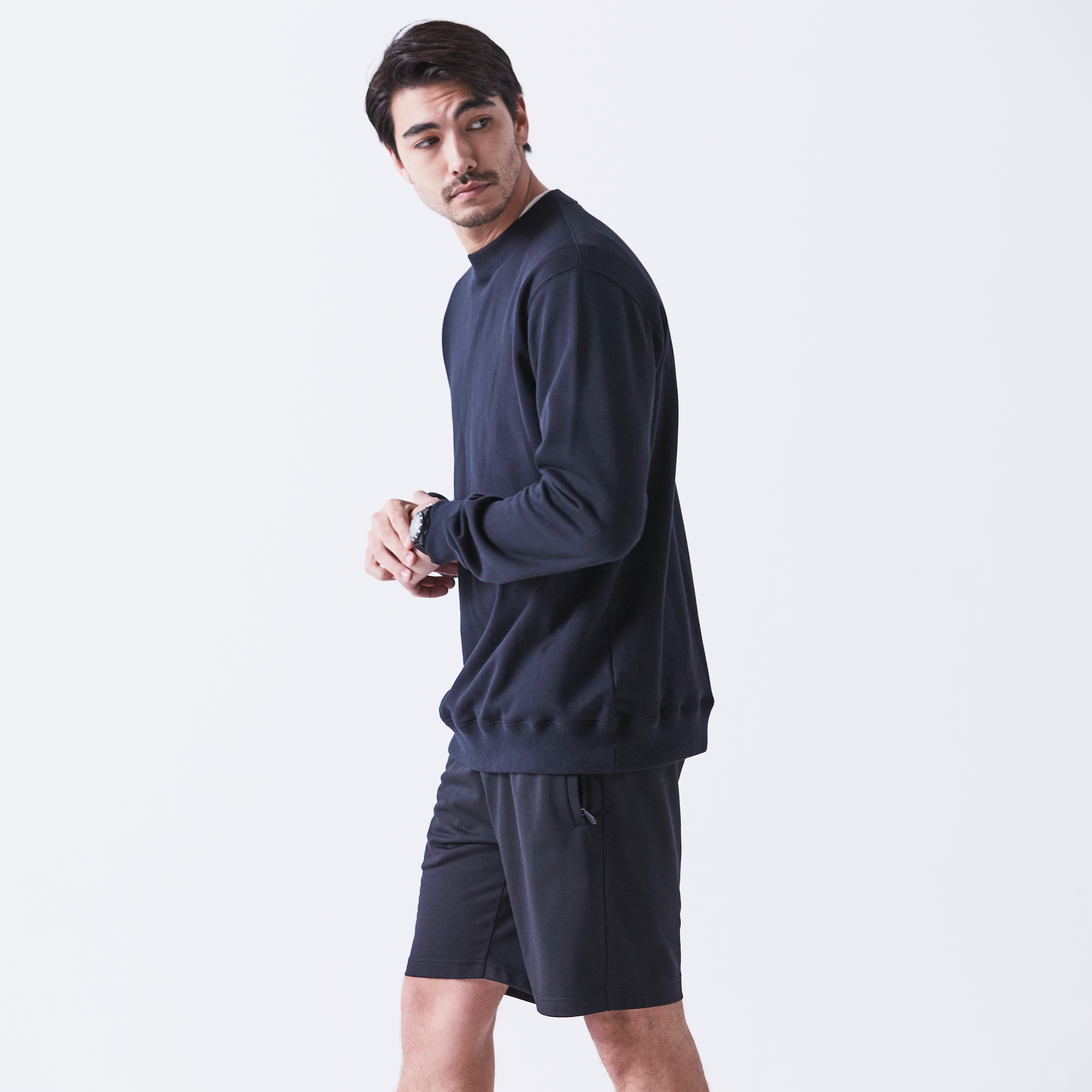 DOLCE&GABBANAフレンチコットンテリー スウェットシャツ Real Silky Cotton Jersey フレンチテリースウェットシャツ